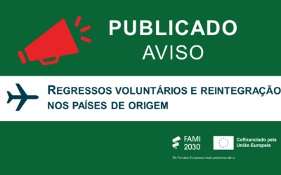 Publicado aviso FAMI 2030 para “Regressos voluntários e reintegração nos países de origem”