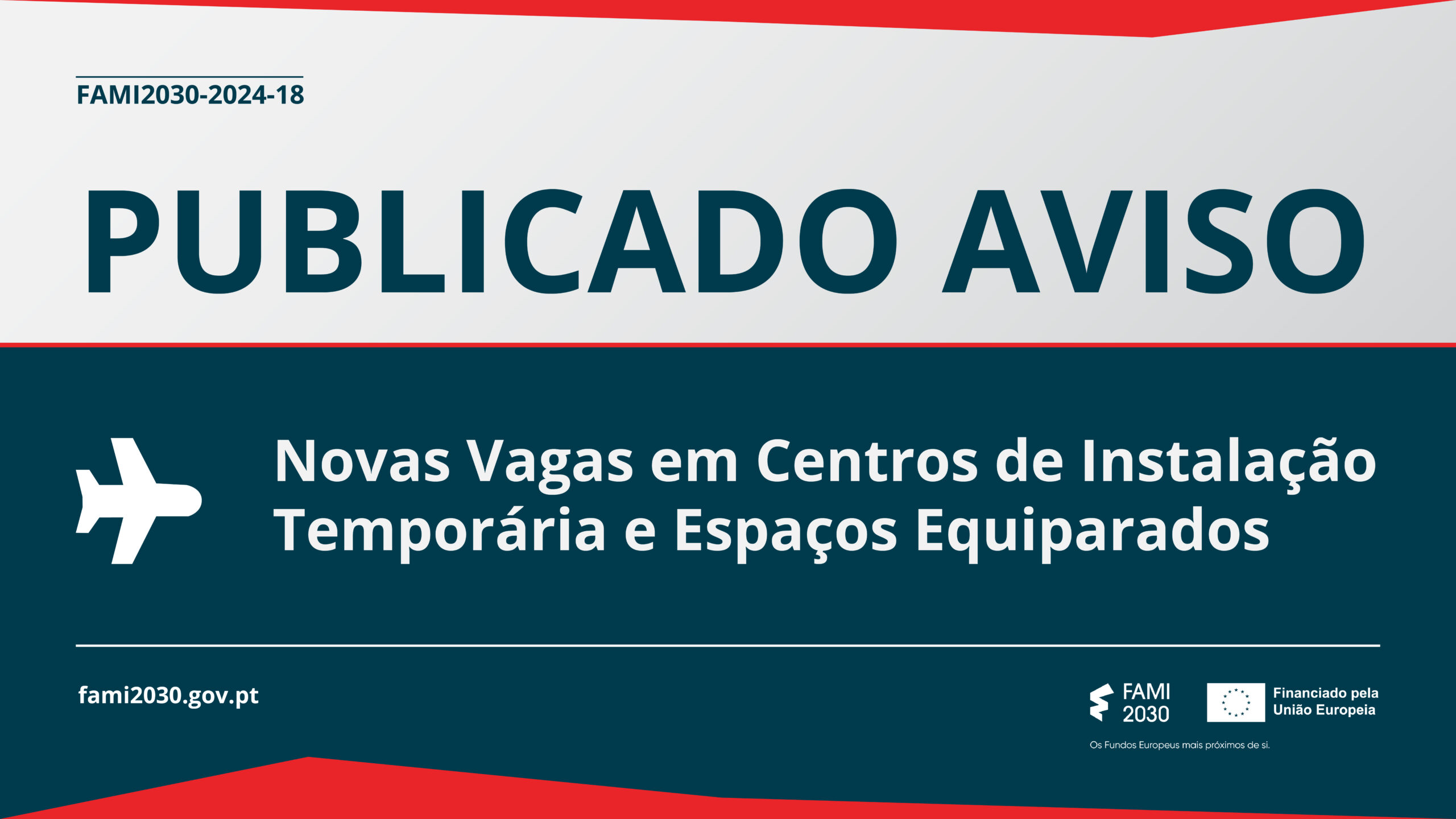 Publicação do aviso FAMI2030-2024-18