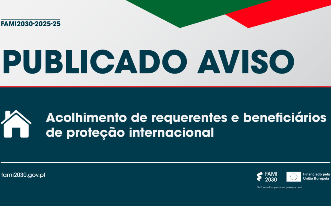 FAMI 2030 abre aviso para apoio ao acolhimento de requerentes e beneficiários de proteção internacional