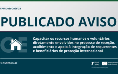 FAMI 2030 lança aviso para capacitar recursos humanos envolvidos na proteção internacional e temporária
